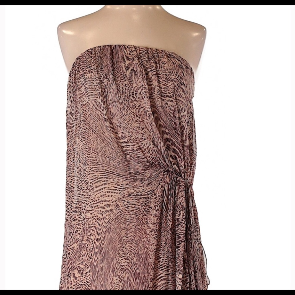 Alice + Olivia Silk Leopard Print Column Gown - image 3